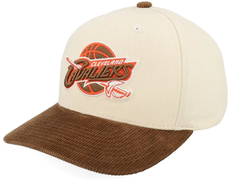 Mitchell & Ness Cleveland Cavaliers Tawny Pro Crown Cream/Brown A-Frame Adjustable online