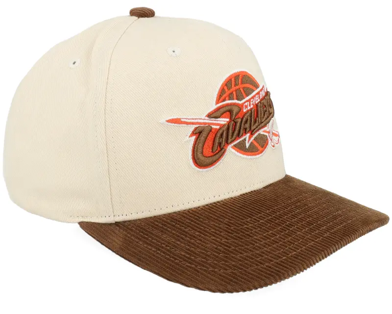Mitchell & Ness Cleveland Cavaliers Tawny Pro Crown Cream/Brown A-Frame Adjustable online