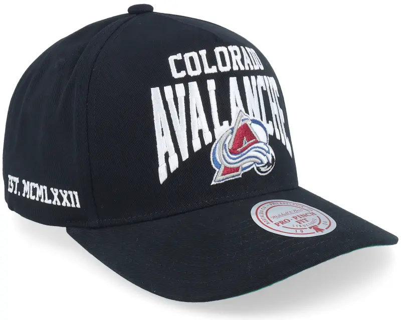 Mitchell & Ness Colorado Avalanche Big Time Pro Black A-frame Adjustable online