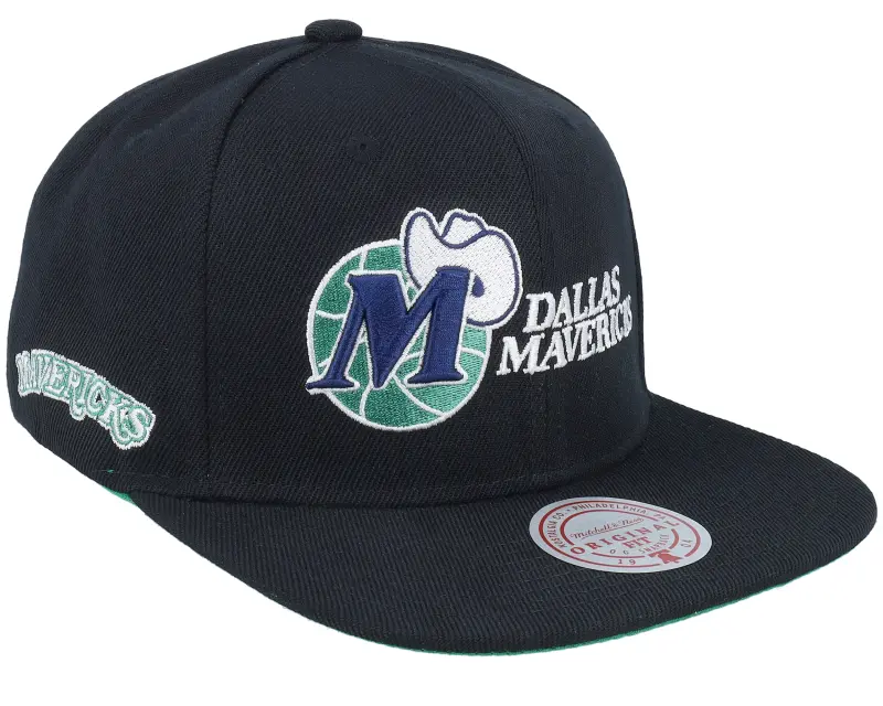 Mitchell & Ness Dallas Mavericks Triple Play Black Snapback online