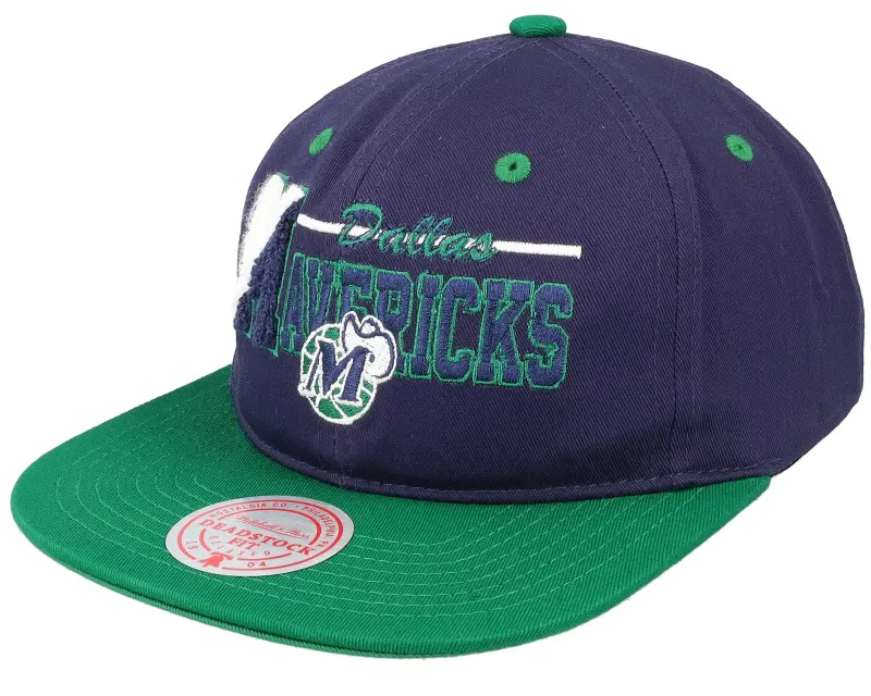 Mitchell & Ness Dallas Mavericks Varsity Letter Blue/Green Snapback online