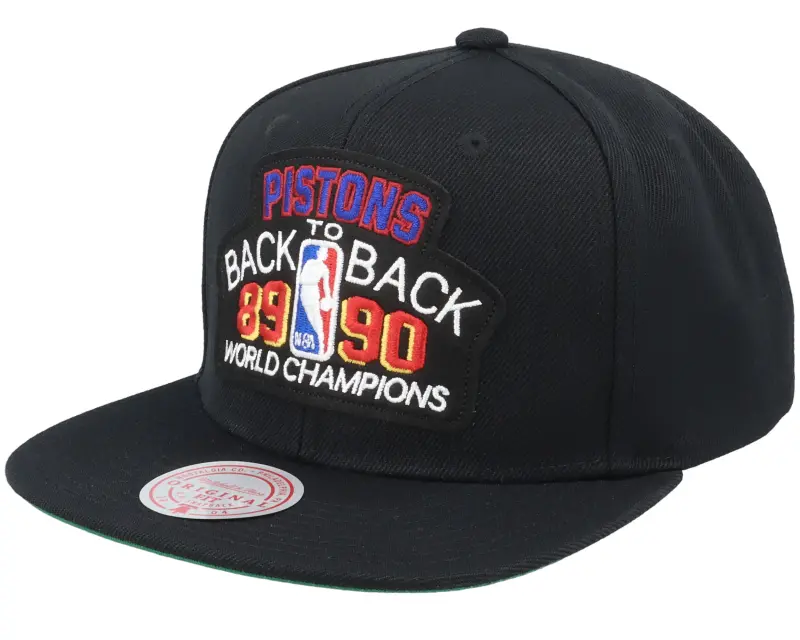 Mitchell & Ness Detroit Pistons Back2back HWC Black Snapback online
