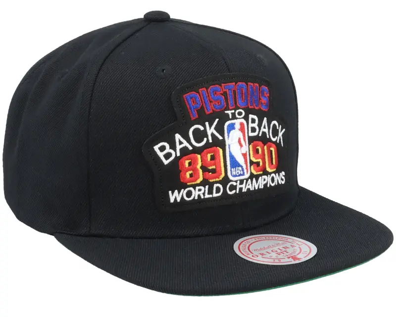 Mitchell & Ness Detroit Pistons Back2back HWC Black Snapback online