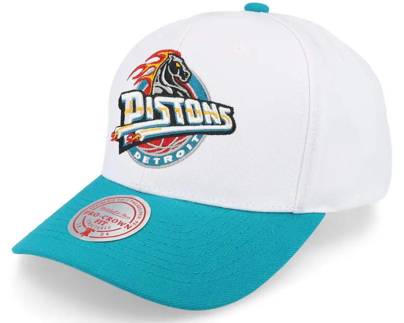 Mitchell & Ness Detroit Pistons Team 2 Tone 2.0 Pro White/Teal Adjustable online