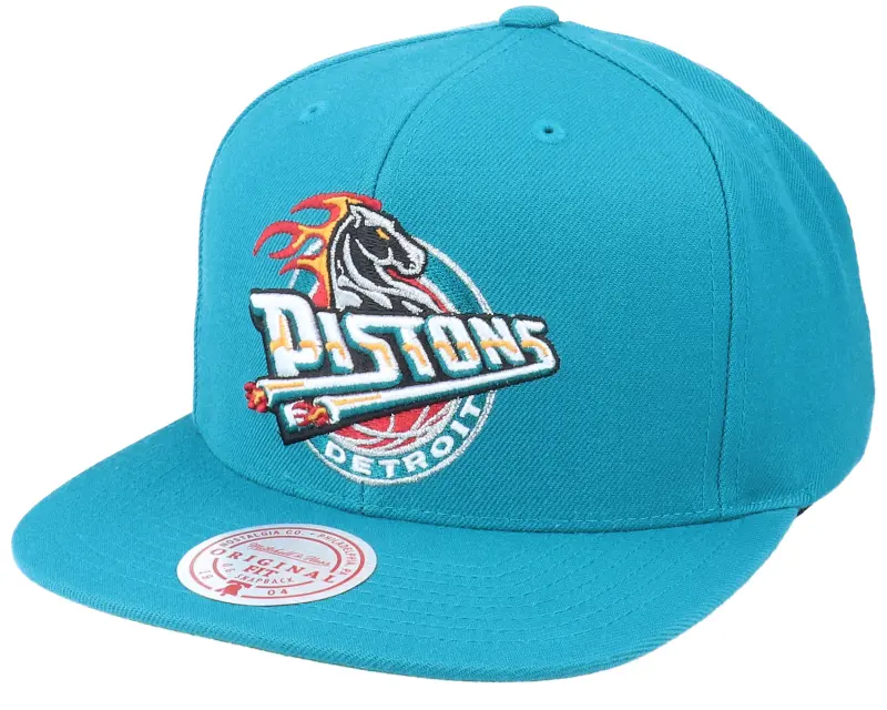 Mitchell & Ness Detroit Pistons Team Ground Hwc Teal Snapback online