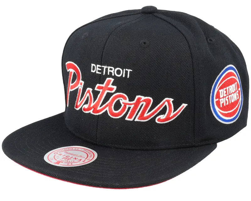 Mitchell & Ness Detroit Pistons Team Script 2.0 Black Snapback online
