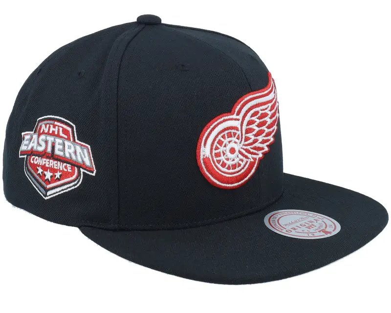 Mitchell & Ness Detroit Red Wings Conference Patch Black Snapback online