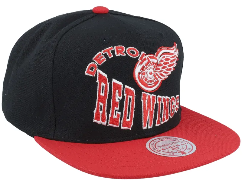 Mitchell & Ness Detroit Red Wings Crooked Path Black Snapback online