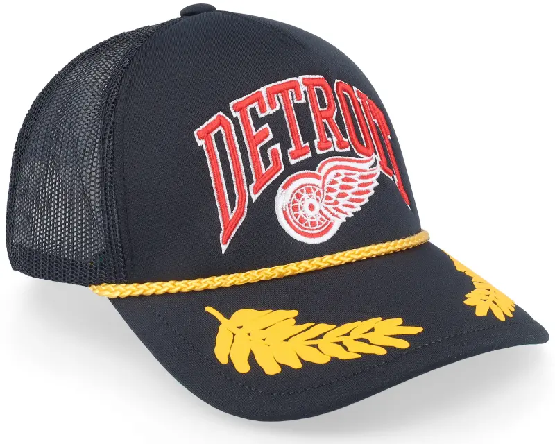 Mitchell & Ness Detroit Red Wings Gold Leaf Hwc Black Trucker online