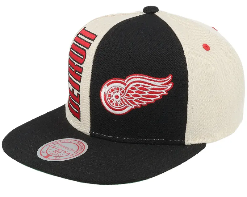 Mitchell & Ness Detroit Red Wings Pop Panel Off White/Black Snapback online