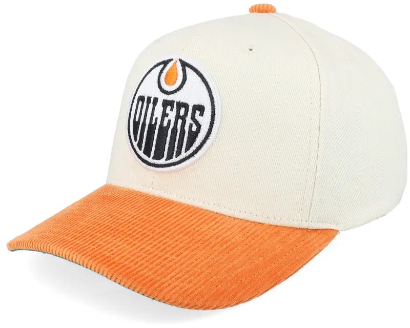 Mitchell & Ness Edmonton Oilers Sunset Pro Crown Sand/Orange Adjustable online