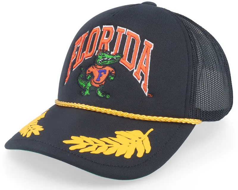 Mitchell & Ness Florida Gators Gold Leaf Hwc Black Trucker online