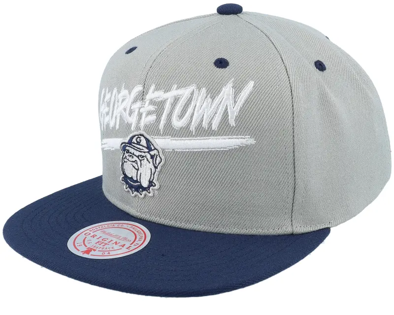 Mitchell & Ness Georgetown Hoyas Transcript Grey/Navy Snapback online