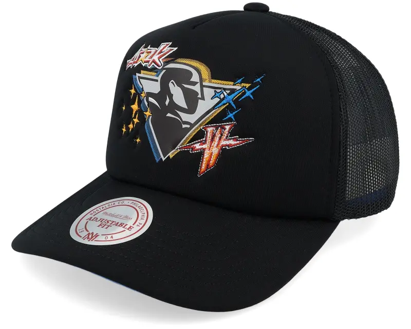 Mitchell & Ness Golden State Warriors 2k Flash Hwc Black A-frame Trucker online