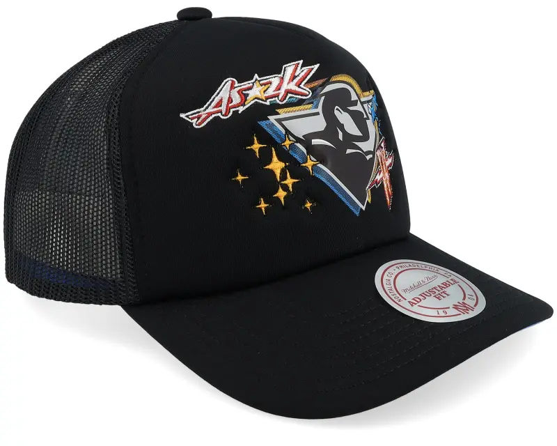 Mitchell & Ness Golden State Warriors 2k Flash Hwc Black A-frame Trucker online