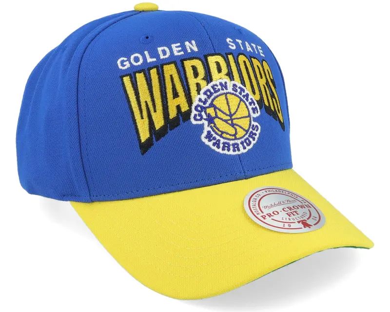 Mitchell & Ness Golden State Warriors Boom Text Pro Blue/Yellow Adjustable online