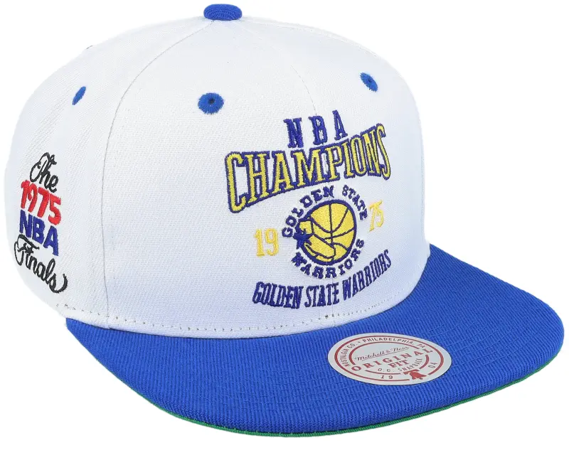Mitchell & Ness Golden State Warriors Champ Series White/Blue Snapback online