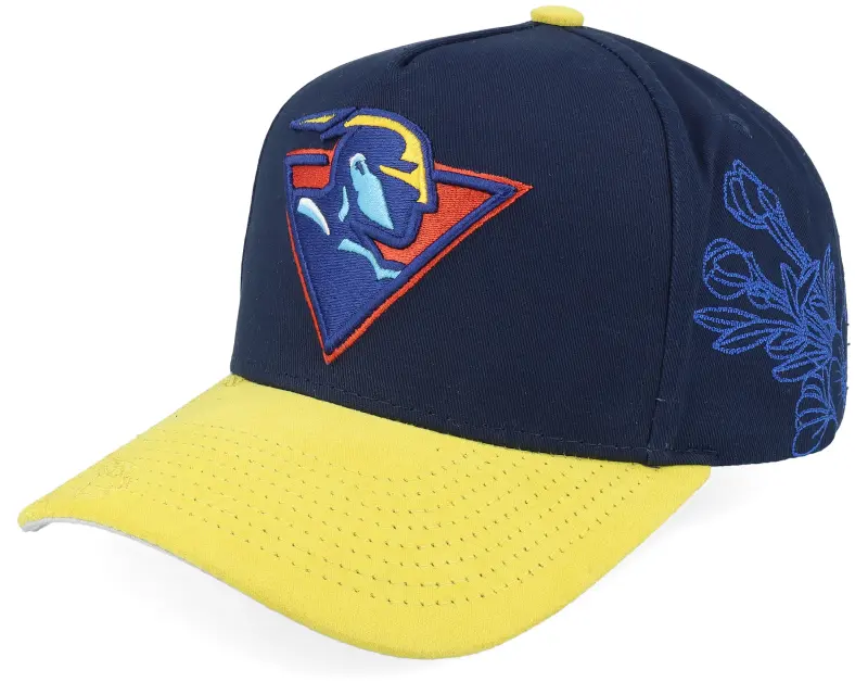 Mitchell & Ness Golden State Warriors May Flowers Pro Navy/Yellow A-frame Adjustable online