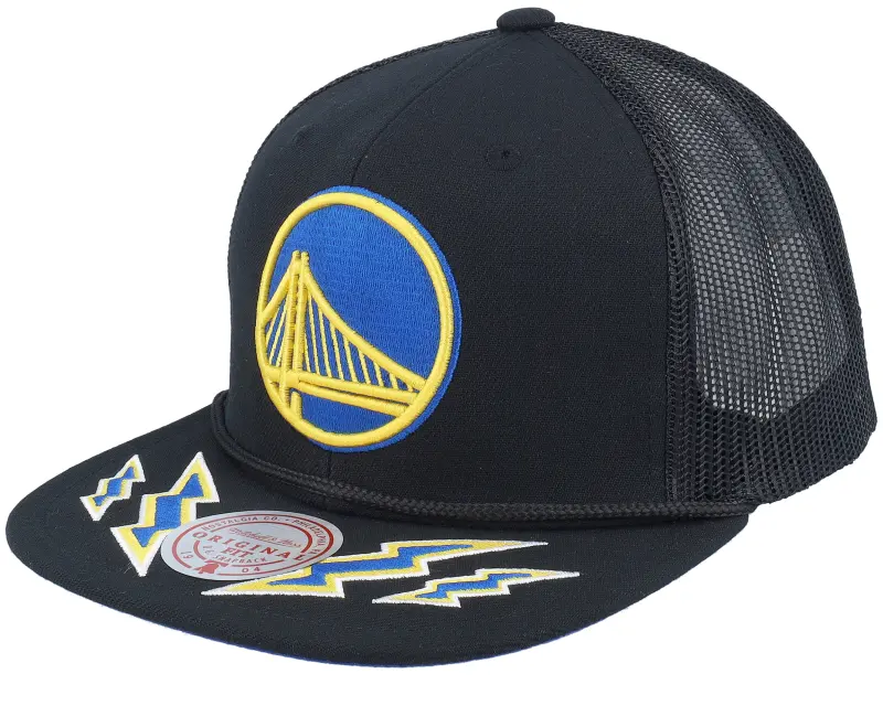 Mitchell & Ness Golden State Warriors Recharge Black Trucker online