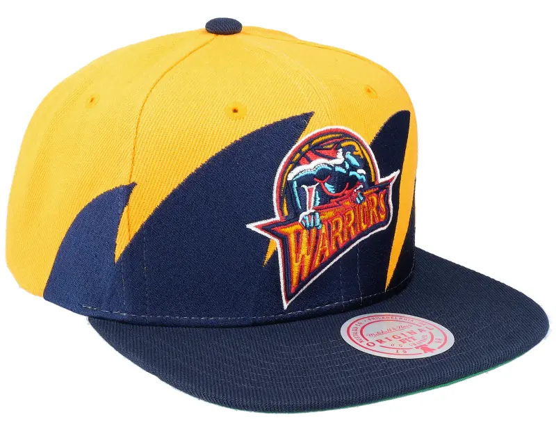 Mitchell & Ness Golden State Warriors Sharktooth Yellow/Blue Snapback online