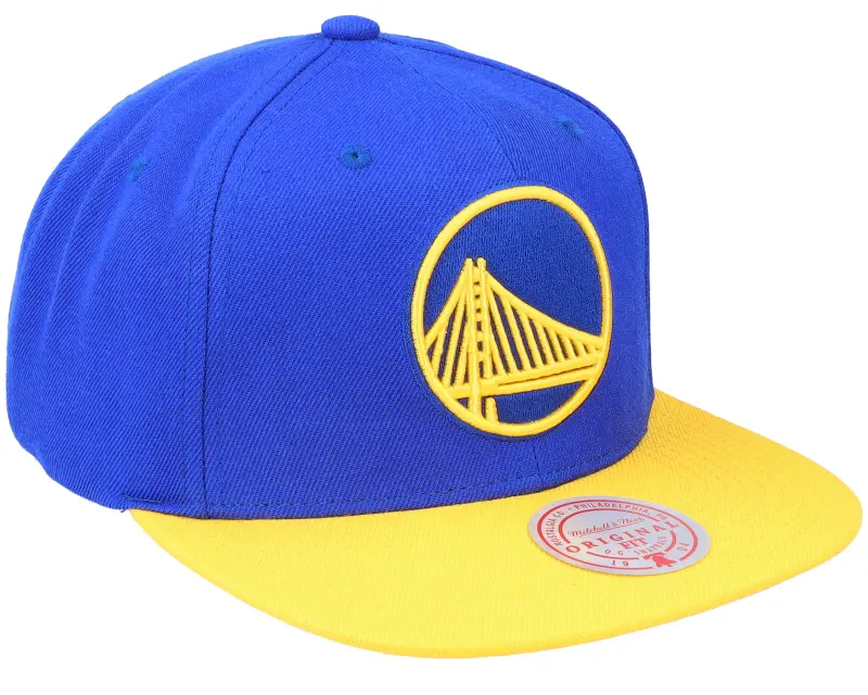Mitchell & Ness Golden State Warriors Team 2 Tone 2.0 Royal/Yellow Snapback online