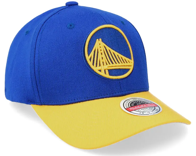 Mitchell & Ness Golden State Warriors Team 2 Tone 2.0 Stretch Royal/Yellow Adjustable online