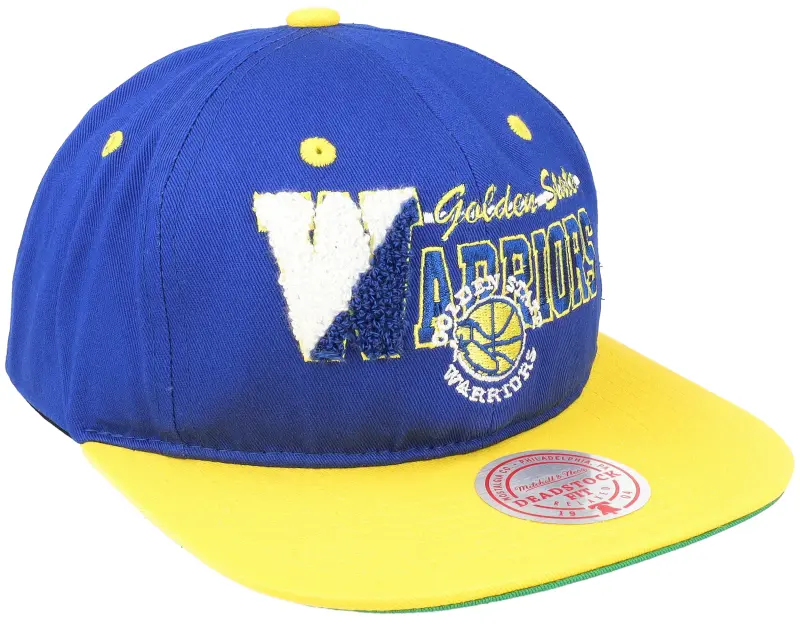 Mitchell & Ness Golden State Warriors Varsity Letter Blue/Yellow Snapback online