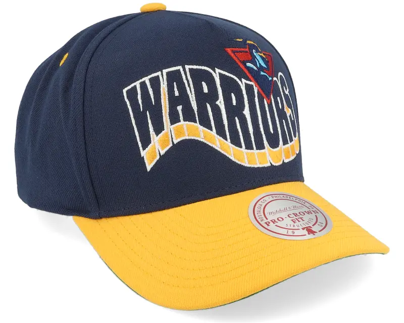 Mitchell & Ness Golden State Warriors Wavy Pro Navy/Yellow A-frame Adjustable online