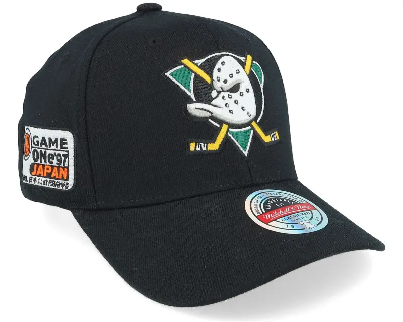 Mitchell & Ness Hatstore Exclusive x Anaheim Ducks 1997 Game 1 Japan Black Adjustable online