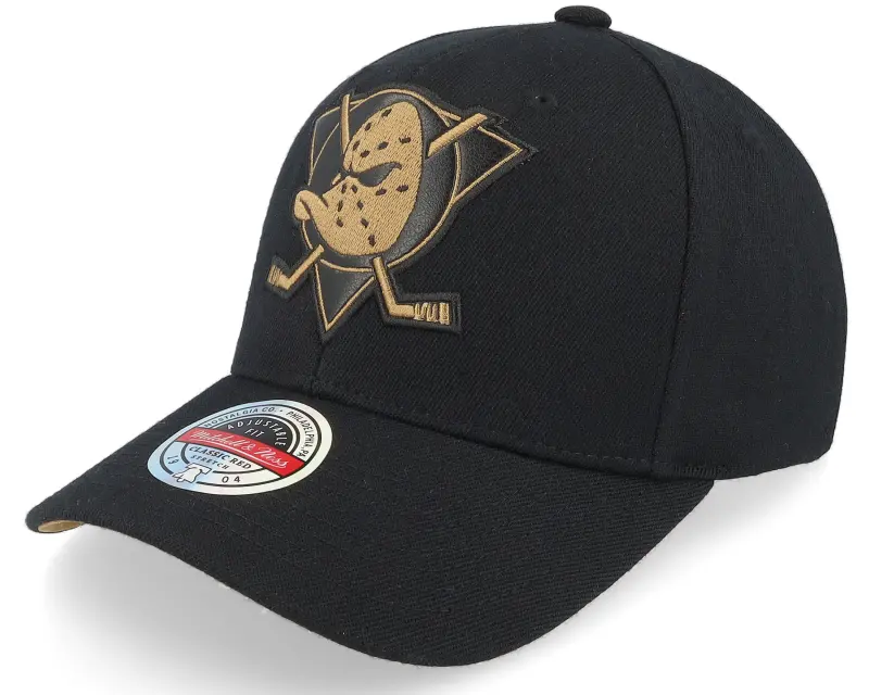 Mitchell & Ness Hatstore Exclusive x Anaheim Ducks TKO Leather Logo NHL Bronze/Black Adjustable online