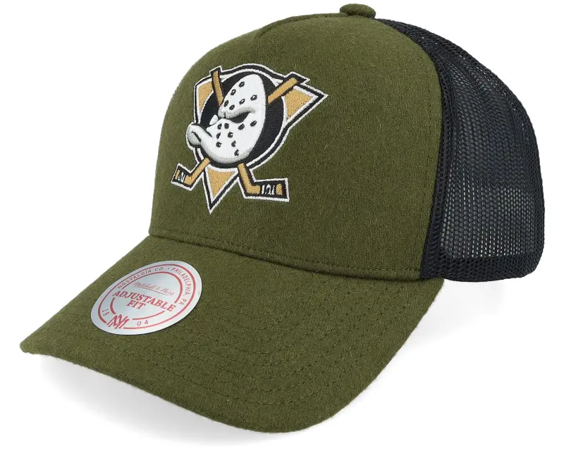 Mitchell & Ness Hatstore Exclusive x Anaheim Ducks Winterized Forest Green Trucker online