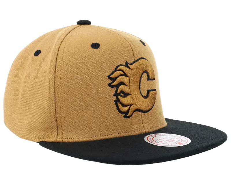 Mitchell & Ness Hatstore Exclusive x Calgary Flames Heritage Brown/Black Snapback online