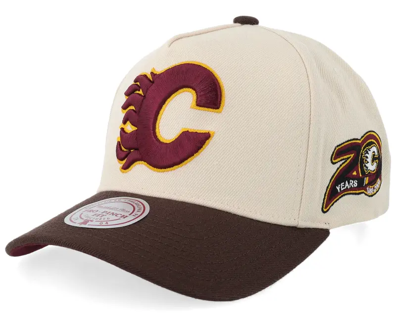 Mitchell & Ness Hatstore Exclusive x Calgary Flames Pro Crown Natural/Brown A-frame Adjustable online