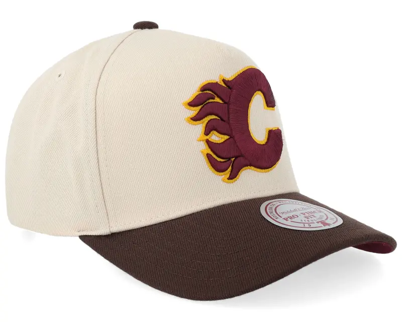 Mitchell & Ness Hatstore Exclusive x Calgary Flames Pro Crown Natural/Brown A-frame Adjustable online