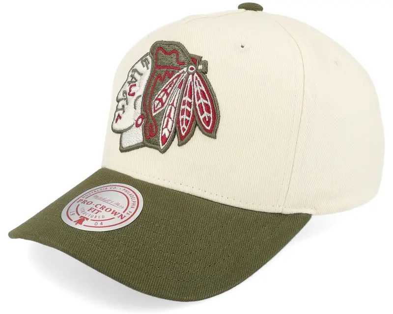 Mitchell & Ness Hatstore Exclusive x Chicago Blackhawks Pro Crown White/Green A-frame Adjustable online