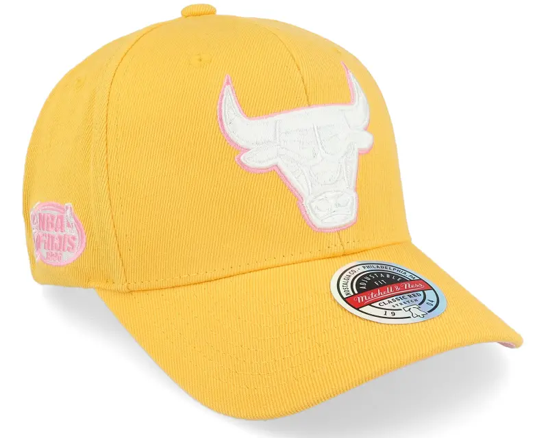 Mitchell & Ness Hatstore Exclusive x Chicago Bulls Pink Lemon Yellow/Pink Adjustable online
