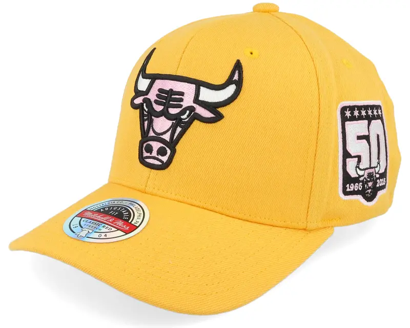 Mitchell & Ness Hatstore Exclusive x Chicago Bulls Plutonium Yellow/Pink Adjustable online