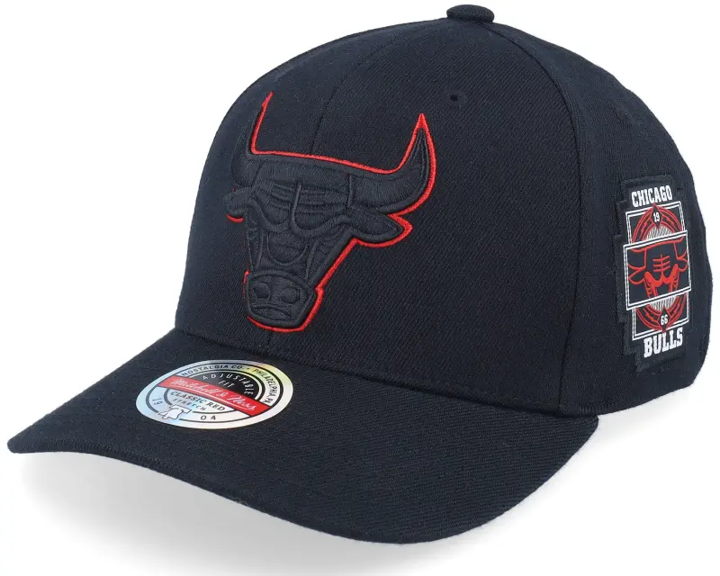 Mitchell & Ness Hatstore Exclusive x Chicago Bulls Pop And Patch Black Adjustable online