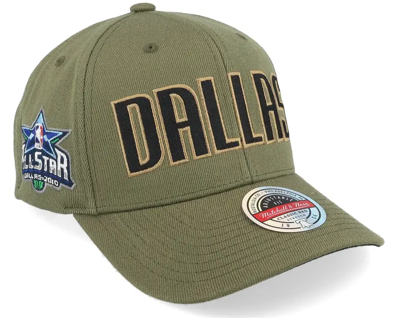Mitchell & Ness Hatstore Exclusive x Dallas Mavericks Script Flight Olive Adjustable online