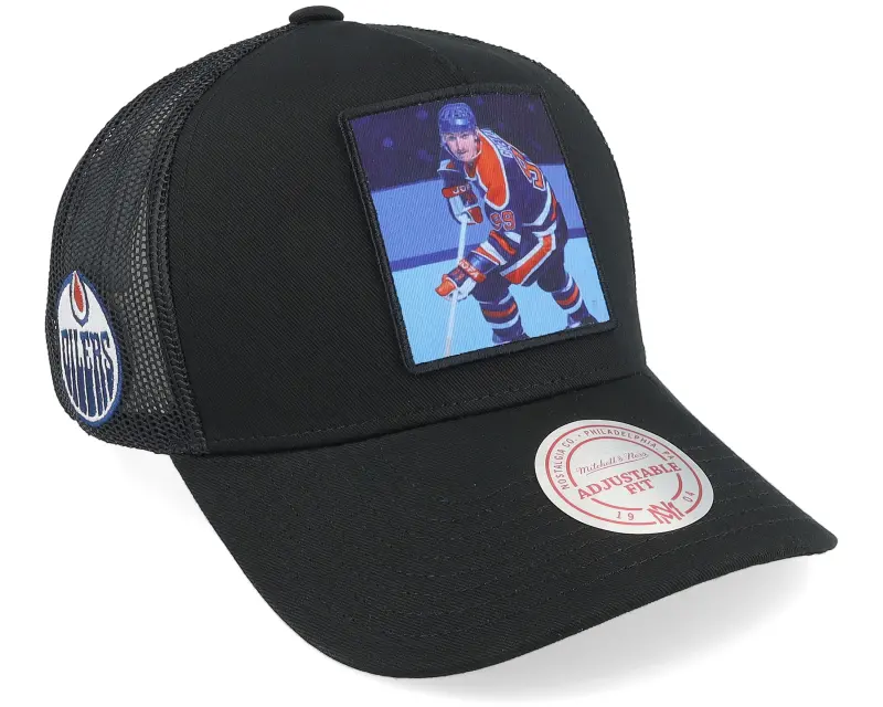 Mitchell & Ness Hatstore Exclusive x Edmonton Oilers Legendary Black A-Frame Trucker online