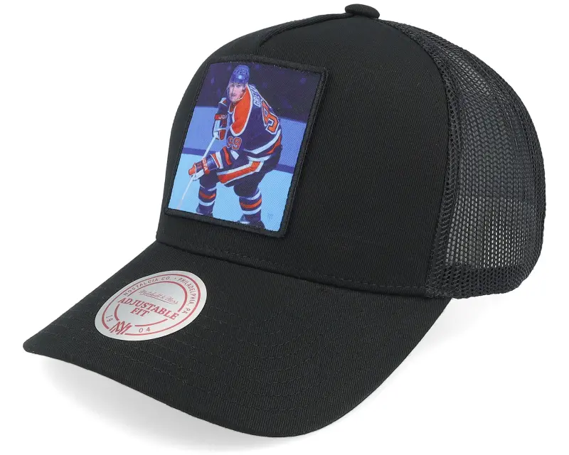 Mitchell & Ness Hatstore Exclusive x Edmonton Oilers Legendary Black A-Frame Trucker online