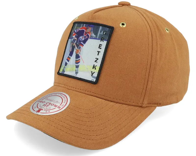 Mitchell & Ness Hatstore Exclusive x Edmonton Oilers NHL Vintage Pro Crown Camel Adjustable online