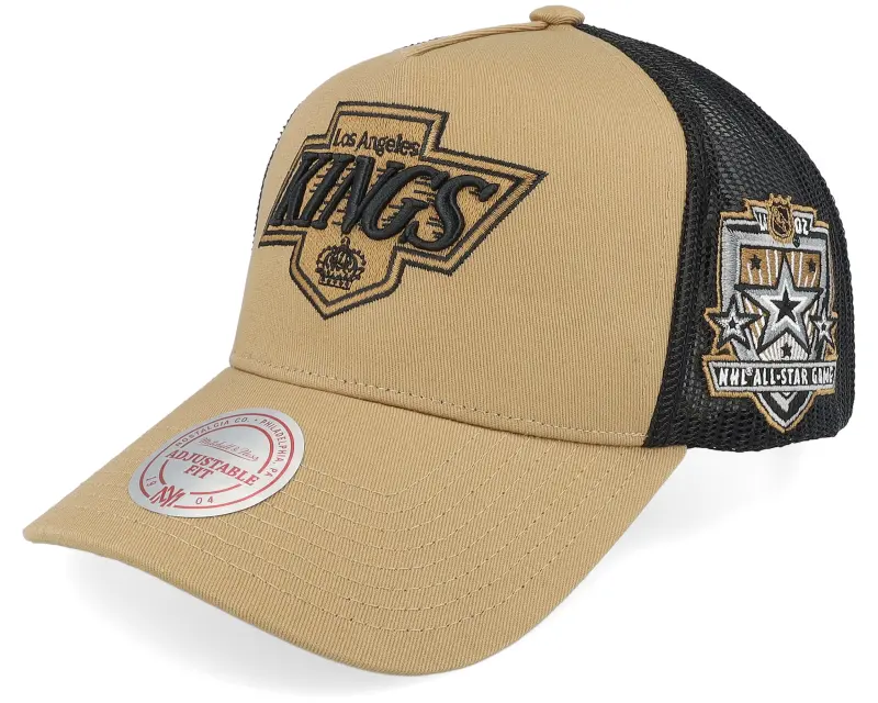 Mitchell & Ness Hatstore Exclusive x Los Angeles Kings Archaeo Tan/Black A-frame Trucker online