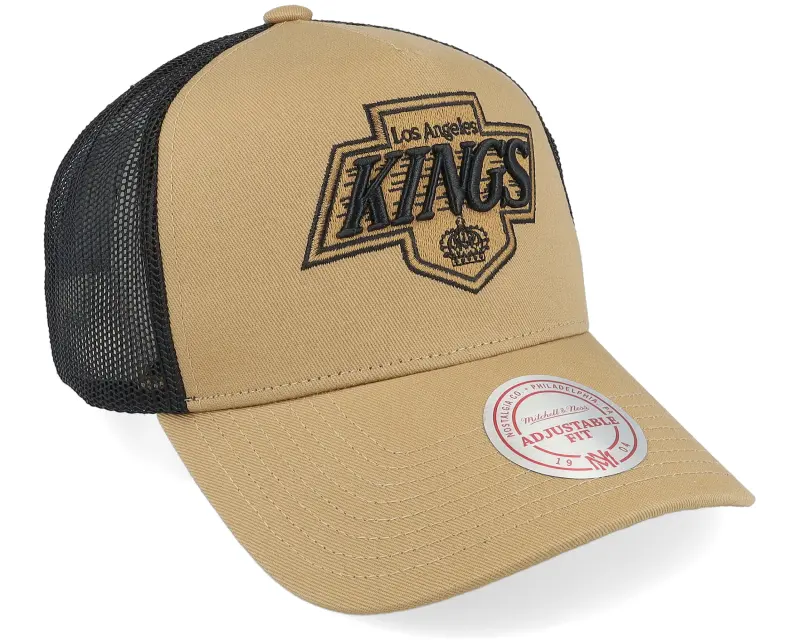 Mitchell & Ness Hatstore Exclusive x Los Angeles Kings Archaeo Tan/Black A-frame Trucker online