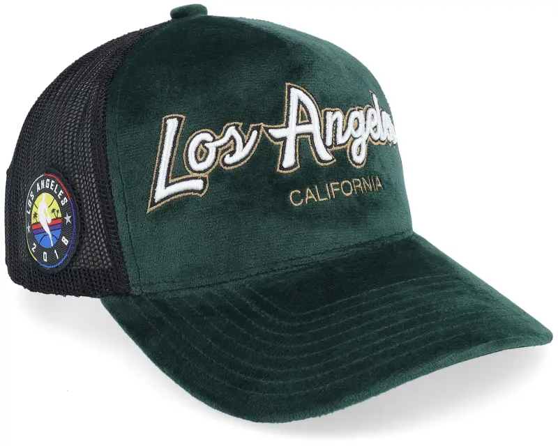 Mitchell & Ness Hatstore Exclusive x Los Angeles Lakers Script Velvet Dark Green/Black Trucker online