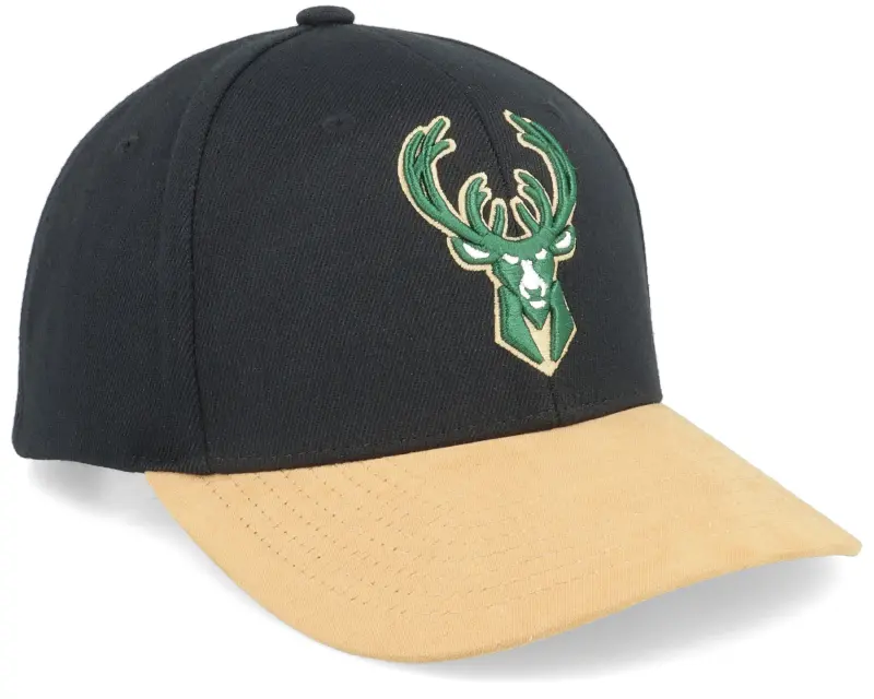 Mitchell & Ness Hatstore Exclusive x Milwaukee Bucks Suede Visor Black Adjustable online