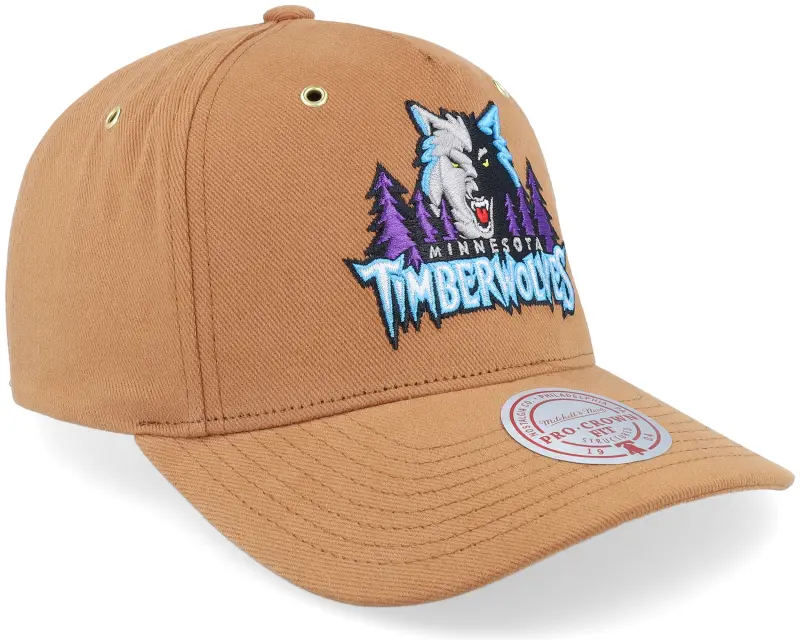 Mitchell & Ness Hatstore Exclusive x Minnesota Timberwolves Purple Pop Tan Adjustable online