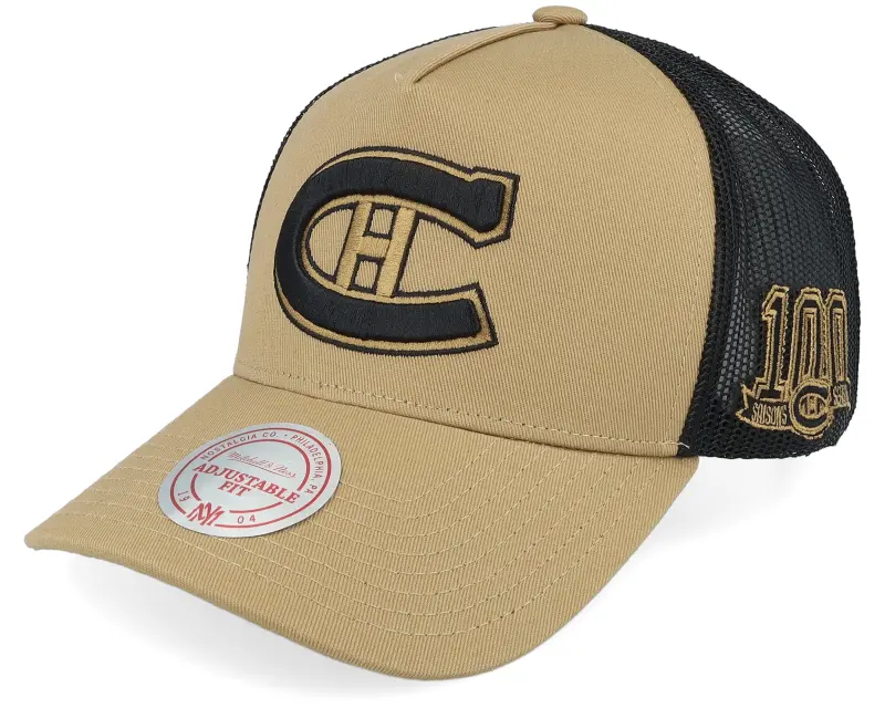 Mitchell & Ness Hatstore Exclusive x Montreal Canadiens Archaeo Tan/Black Trucker online
