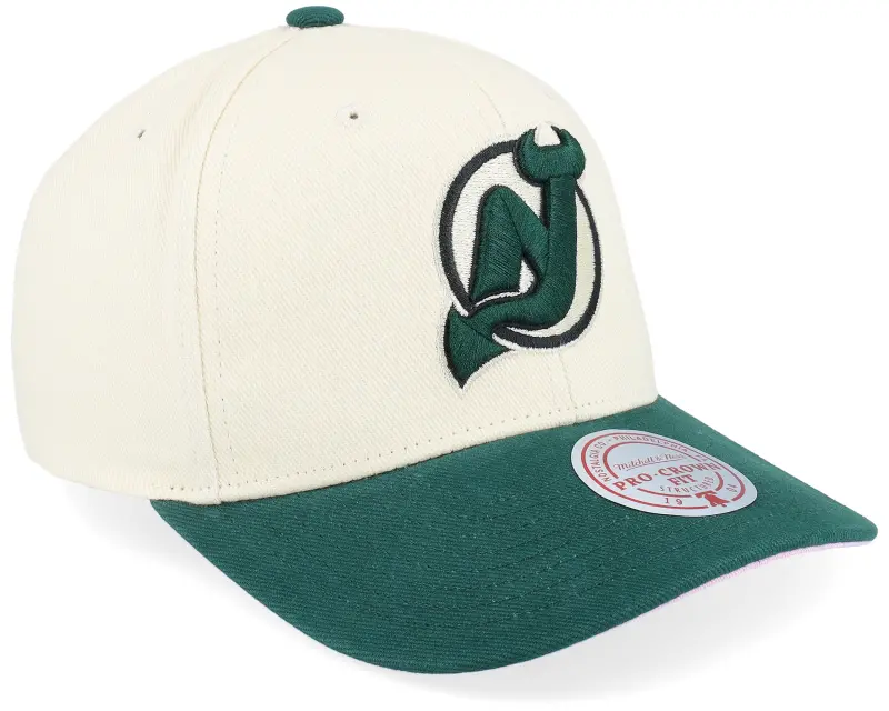 Mitchell & Ness Hatstore Exclusive x New Jersey Devils Grand Suede Cream/Dark Green Adjustable online