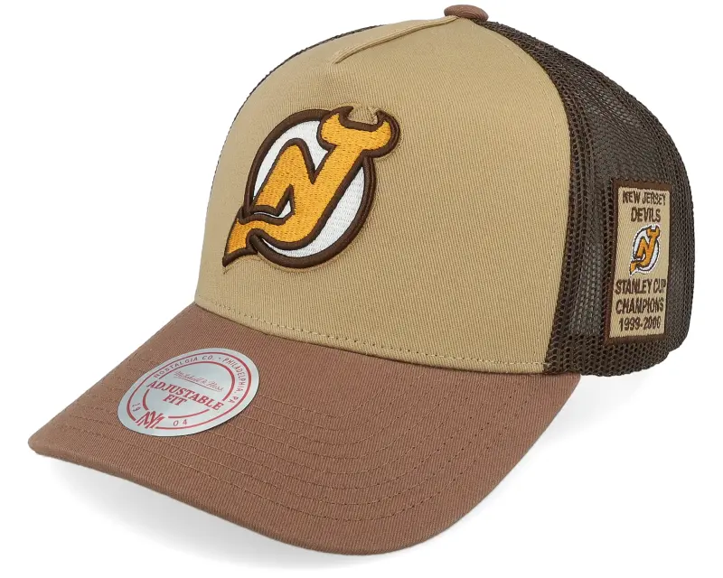 Mitchell & Ness Hatstore Exclusive x New Jersey Devils Howdy Brown Trucker online